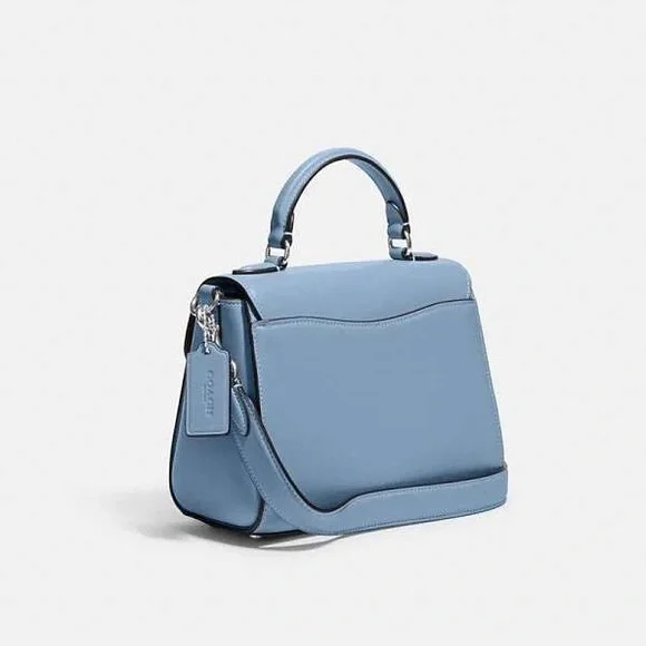 NWT！COACH MORGAN TOP HANDLE SATCHEL IN SIGNATURE CHAMBRAY（COACH CH142）